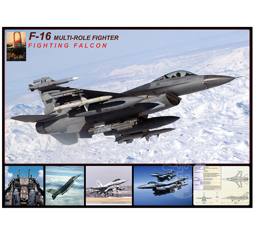 Eurographics Transportation: F-16 Falcon Puzzle 1000pcs