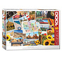 Eurographics Midwest, USA Road Trip Puzzle 1000pcs RETIRED