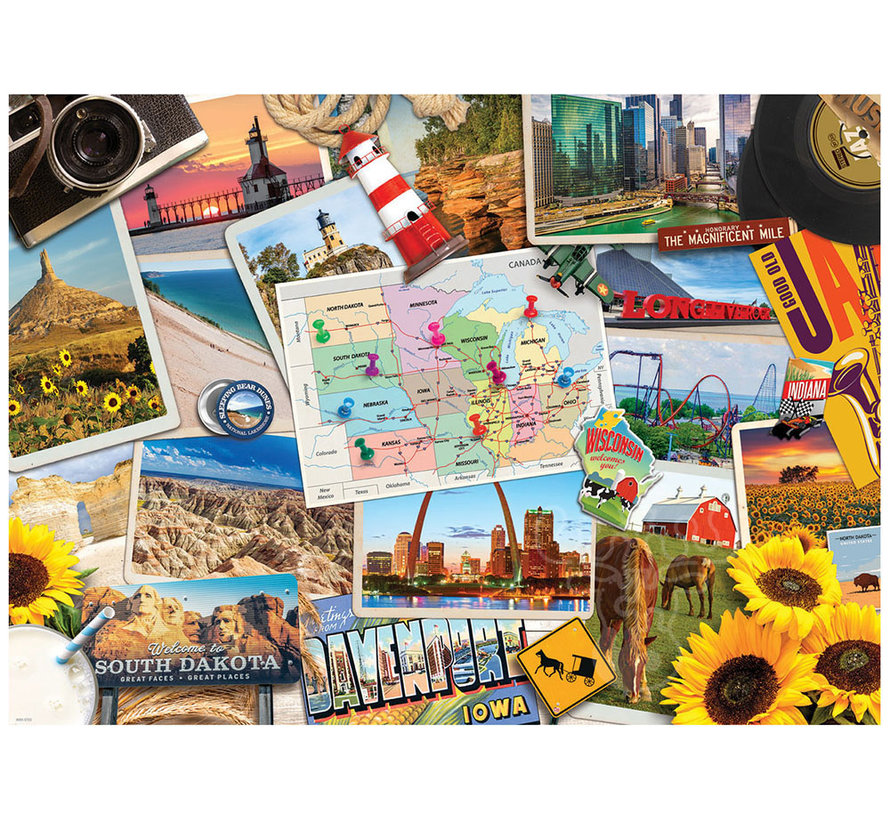 Eurographics Photography Road Trip: Midwest, USA Puzzle 1000pcs RETIRED
