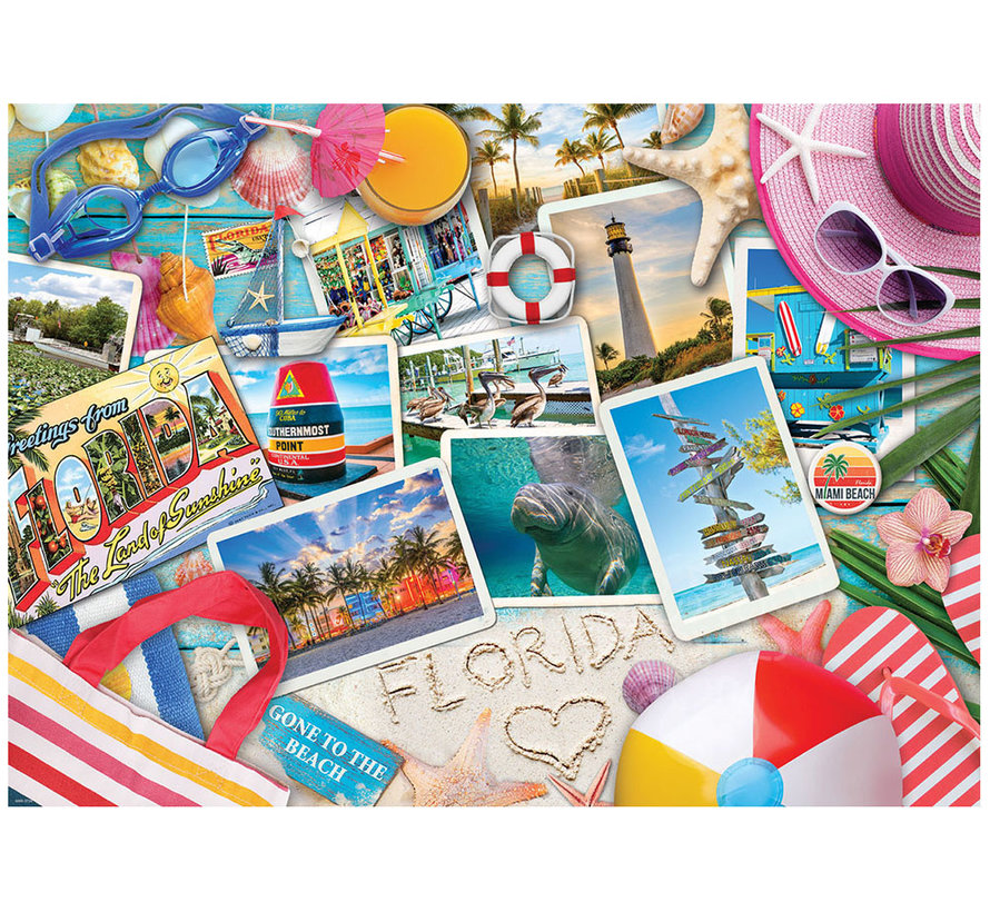 Eurographics Florida Beaches, USA Puzzle 1000pcs