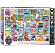 Eurographics Eurographics Globetrotter Lifeguard Towers Puzzle 1000pcs