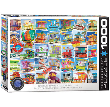 Eurographics Eurographics Lifeguard Towers Puzzle 1000pcs