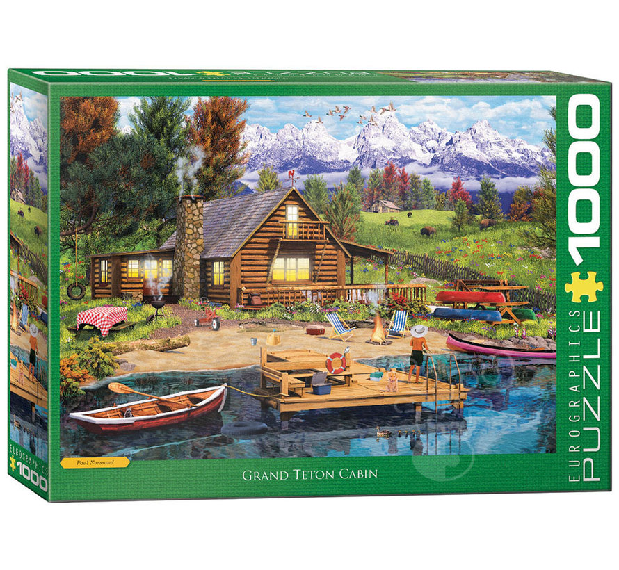 Eurographics Artist Label Normand: Mountain Cabin Puzzle 1000pcs