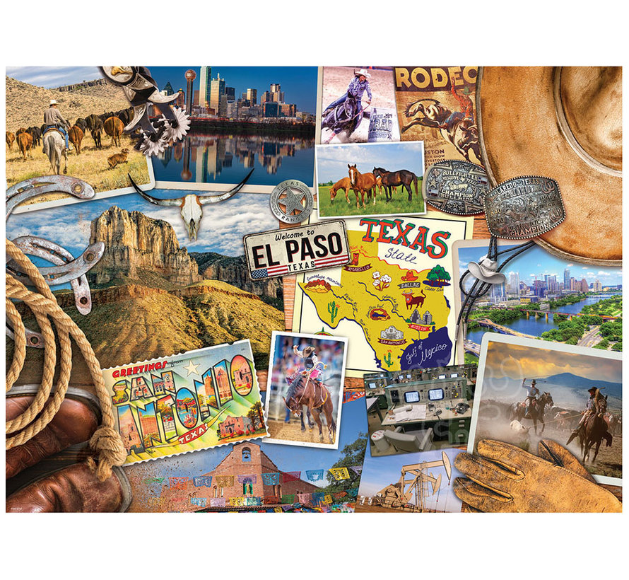 Eurographics Texas, USA Road Trip Puzzle 1000pcs