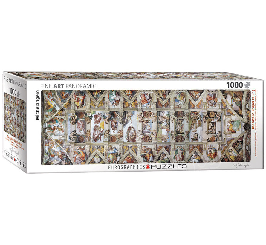 Eurographics Michelangelo: The Sistine Chapel Ceiling Panoramic Puzzle 1000pcs