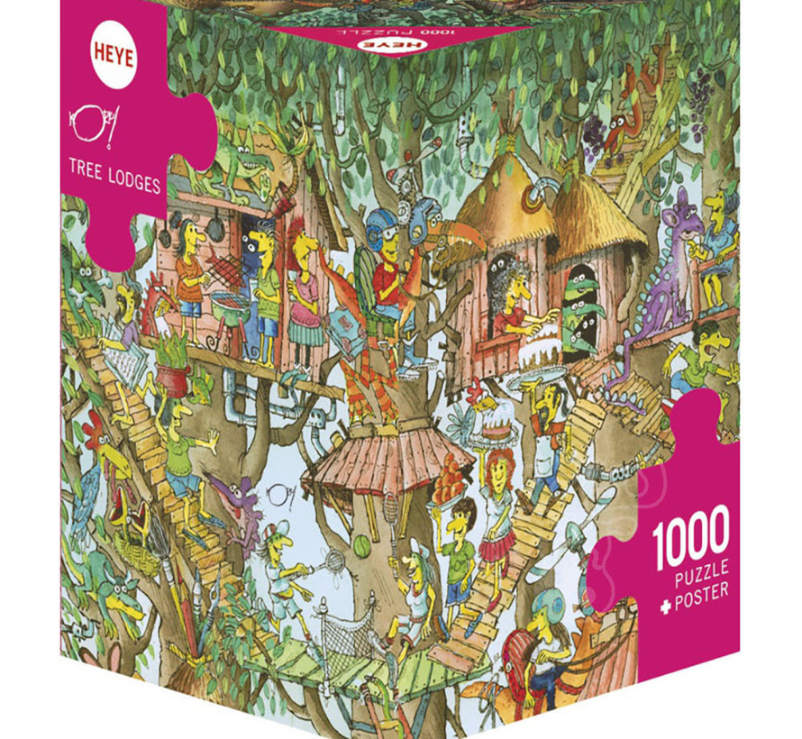 Heye Tree Lodges Puzzle 1000pcs Triangle Box