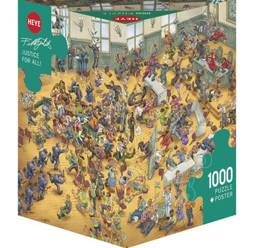 Heye Heye Justice For All! Puzzle 1000pcs Triangle Box