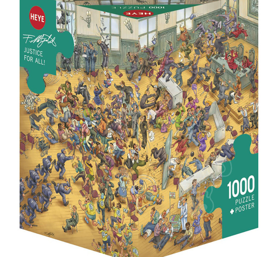 Heye Justice For All! Puzzle 1000pcs Triangle Box