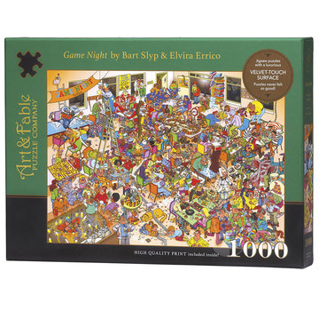 Art & Fable Puzzle Company Art & Fable Game Night Puzzle 1000pcs