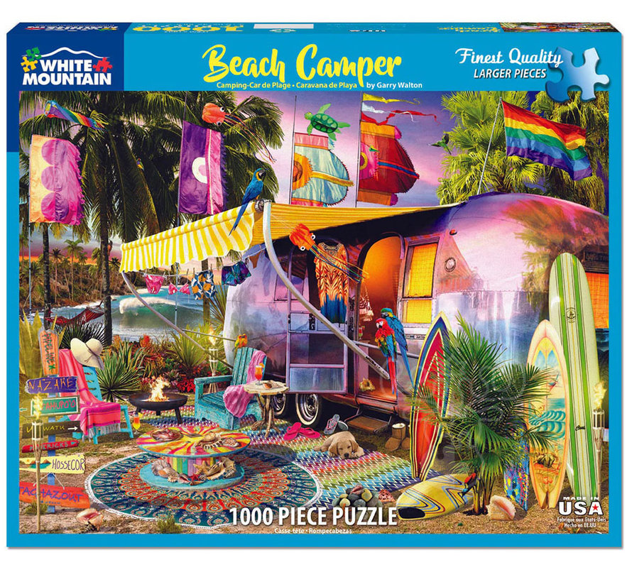 White Mountain Beach Campers Puzzle 1000pcs