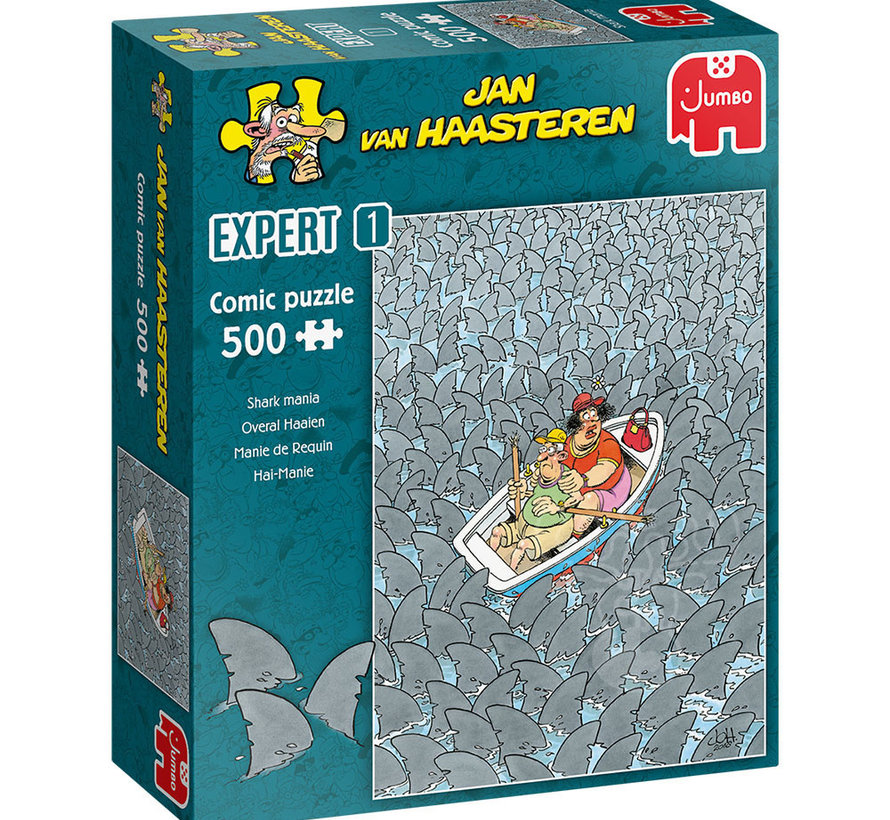 Jumbo Jan van Haasteren - Expert 01 Shark Mania Puzzle 500pcs