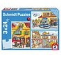 Schmidt Firebrigade and Police Puzzle 3 x 24pcs