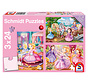 Schmidt Fairytale Princesses Puzzle 3 x 24pcs