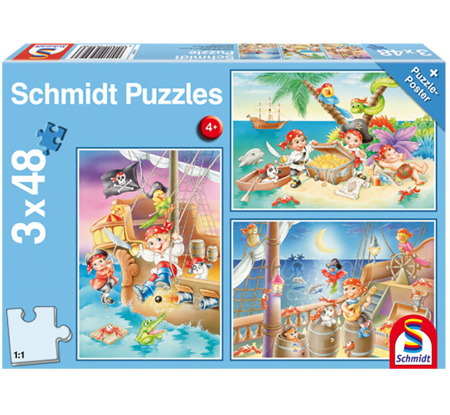 Schmidt Gang of Pirates Puzzle 3 x 48pcs