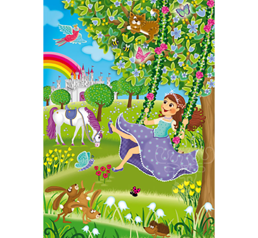 Schmidt Princess in the Castle Garden Puzzle 3 x 48pcs