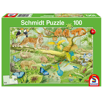 Schmidt Schmidt Animals in the Jungle Puzzle 100pcs