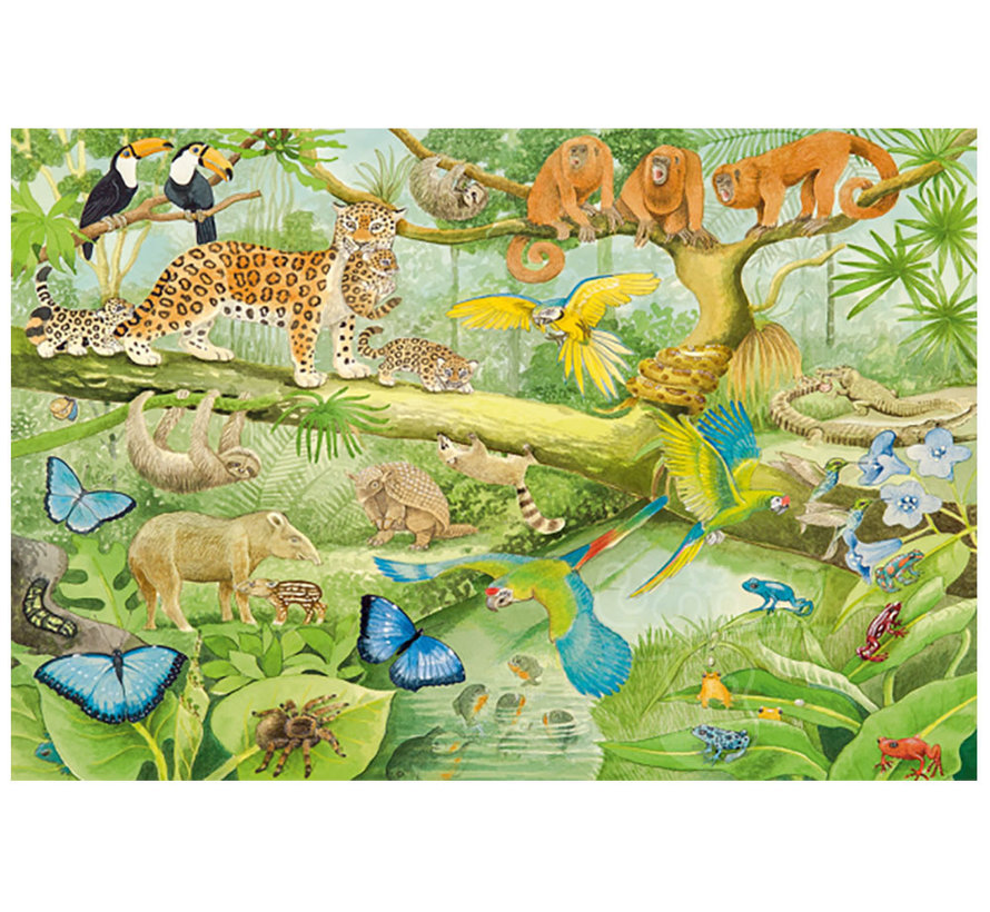 Schmidt Animals in the Jungle Puzzle 100pcs