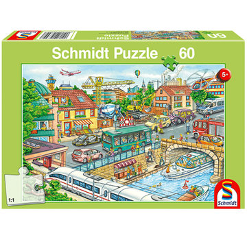 Schmidt Schmidt Vehicles and Traffic Puzzle 60pcs