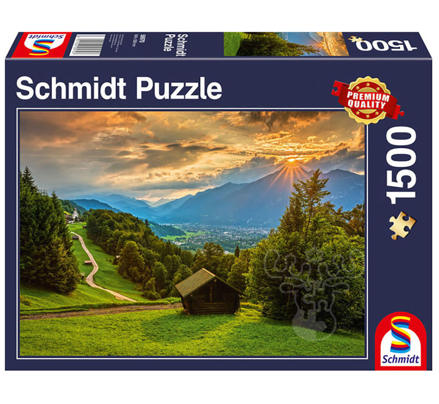 Schmidt Sunset Over the Mountain Puzzle 1500pcs