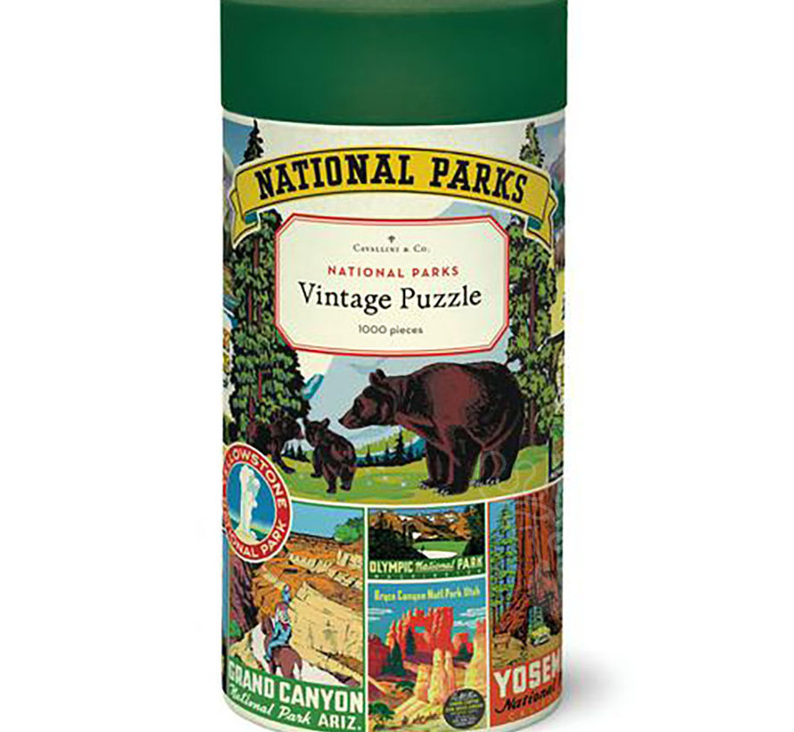 Cavallini Vintage: National Parks 1 Puzzle 1000pcs