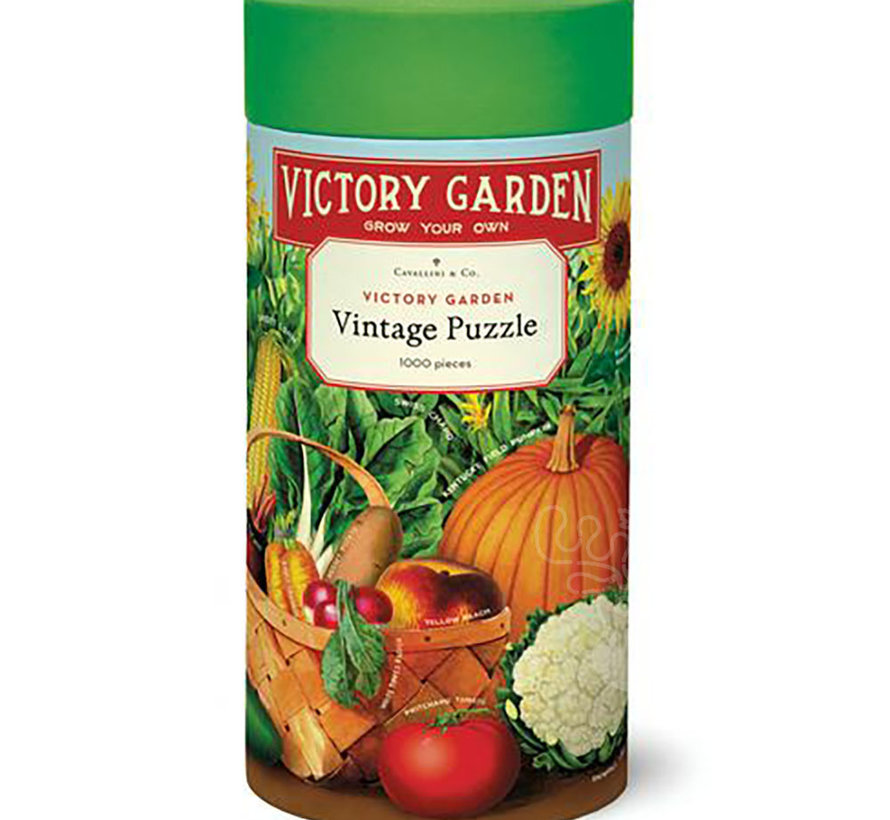 Cavallini Vintage: Victory Garden Puzzle 1000pcs