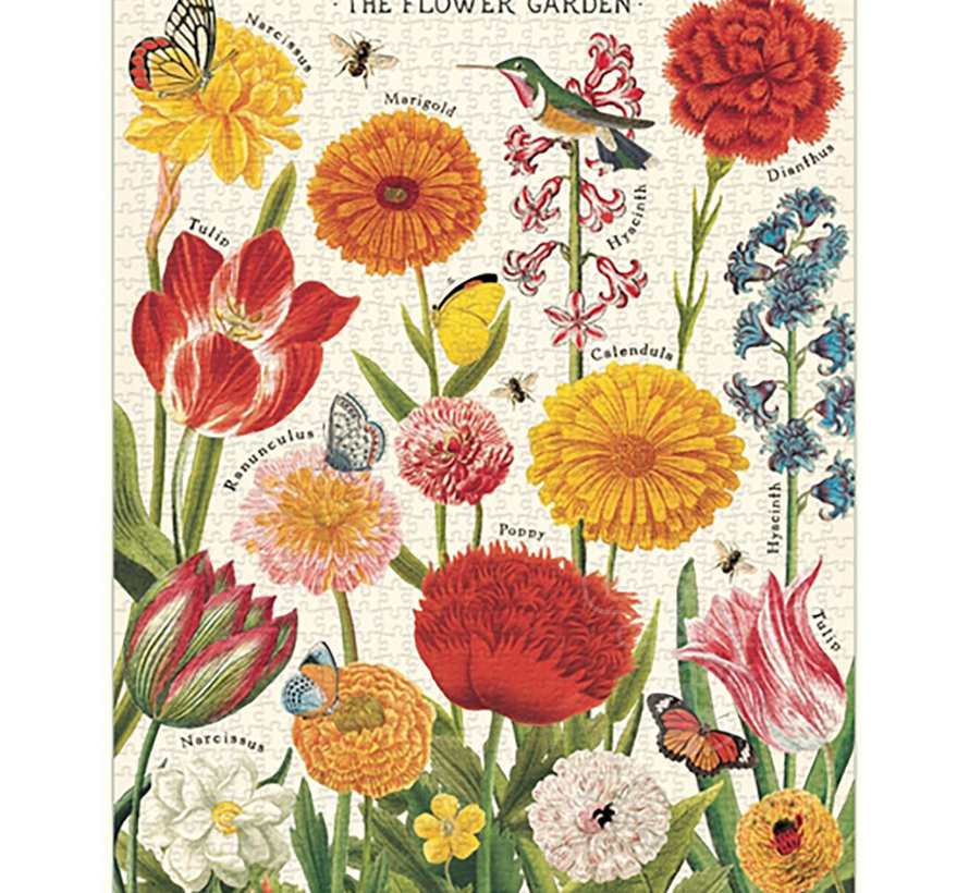 Cavallini Vintage: Flower Garden Puzzle 1000pcs