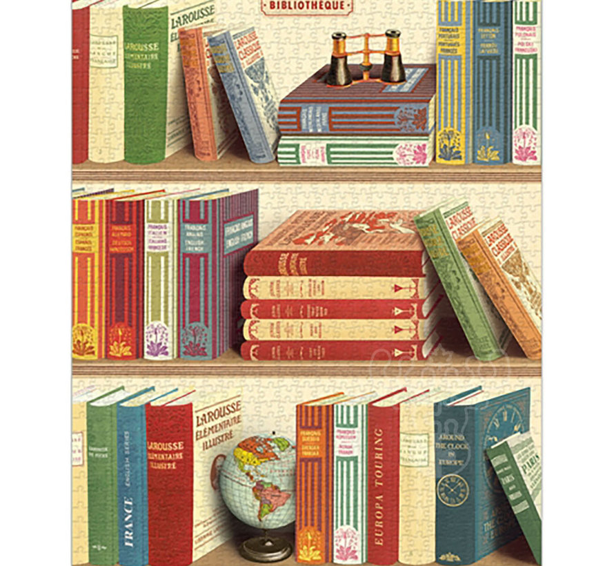 Cavallini Vintage: Library Puzzle 1000pcs
