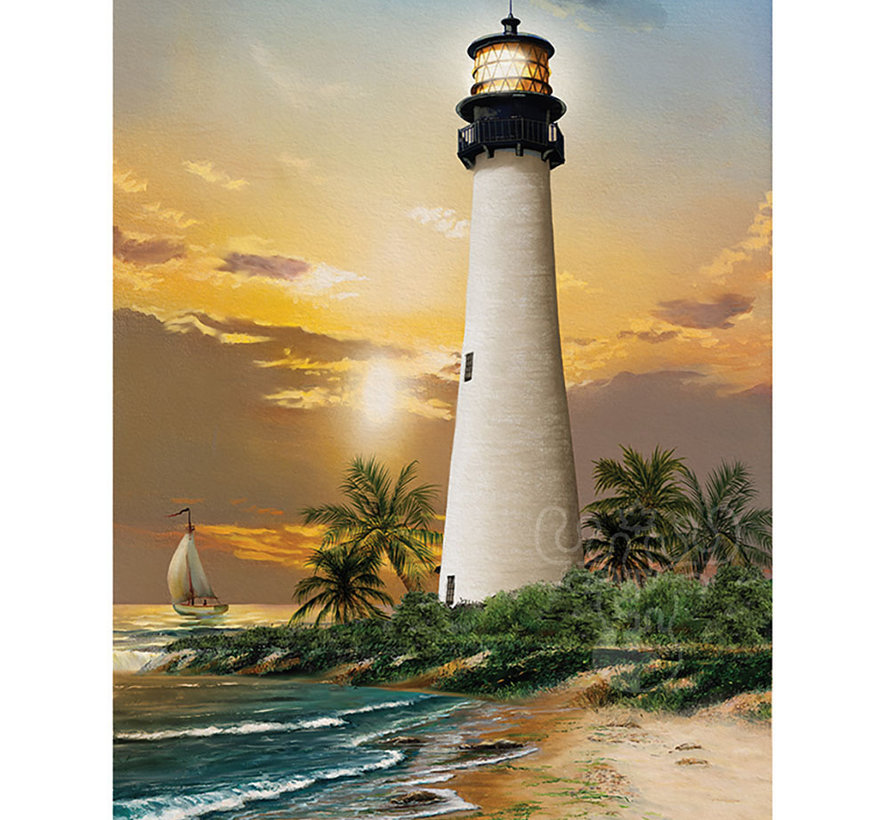FINAL SALE SunsOut Cape Florida Lighthouse Puzzle 500pcs