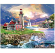 SunsOut SunsOut Sunset Point Lighthouse Puzzle 1000pcs