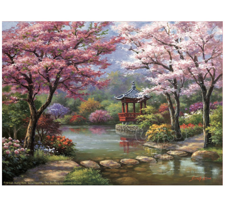 SunsOut Spring Pagoda Puzzle 1000pcs