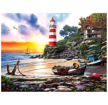 SunsOut SunsOut Lighthouse Harbor Puzzle 1000pcs