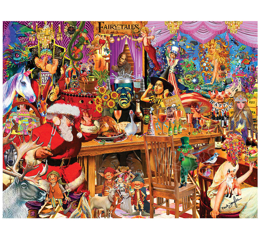 FINAL SALE SunsOut Fairytale Collage Puzzle 1000pcs+