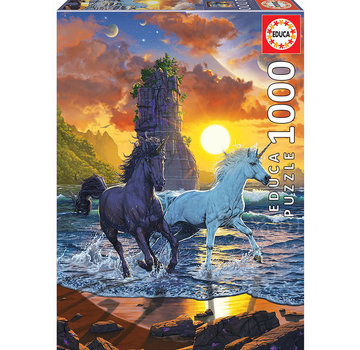 Educa Borras FINAL SALE Educa Unicorns on the Beach Puzzle 1000pcs