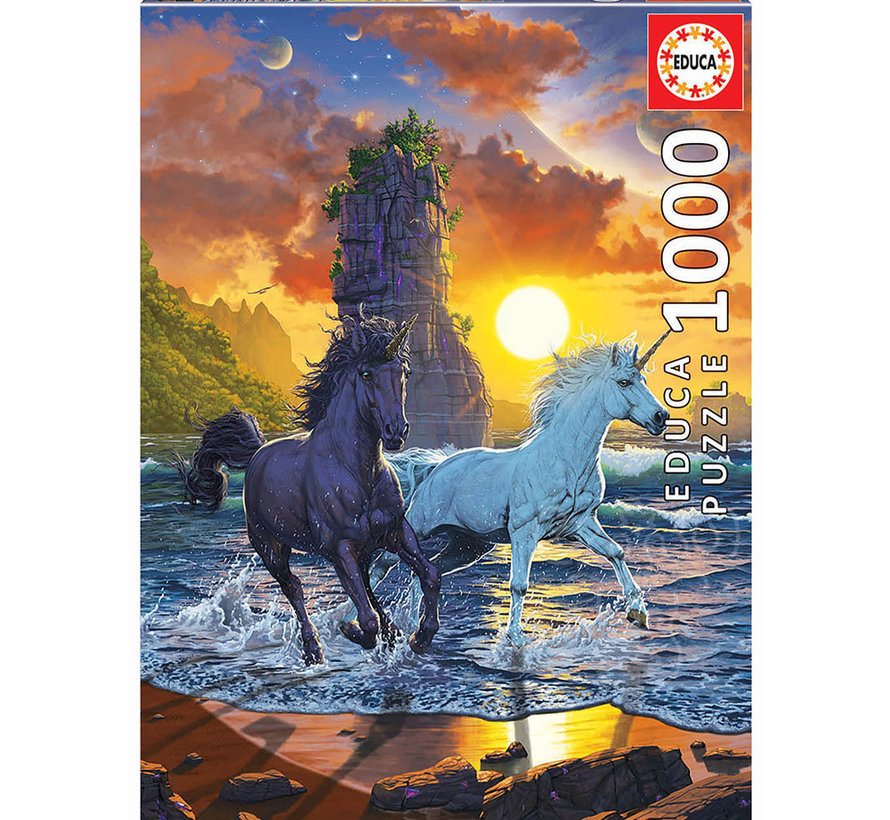 FINAL SALE Educa Unicorns on the Beach Puzzle 1000pcs
