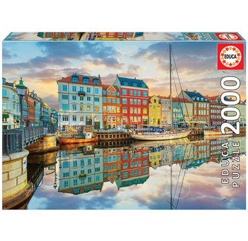 Educa Borras Educa Sunset At Copenhagen Harbour Puzzle 2000pcs