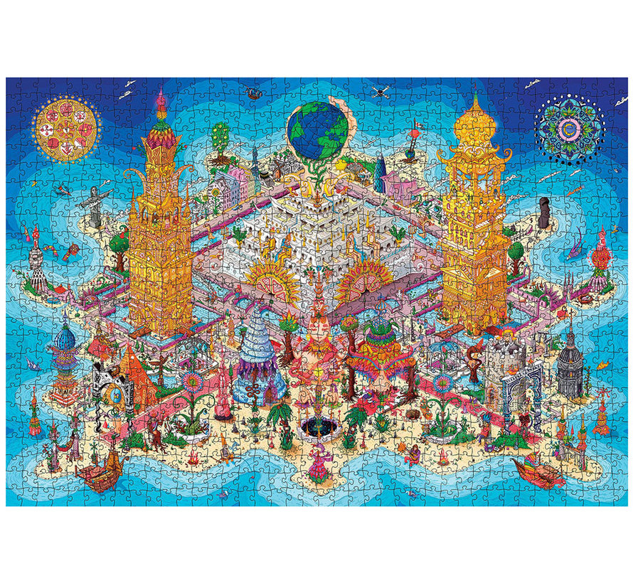 Pomegranate Topia, Ruben: Land of Rutopia Puzzle 1000pcs