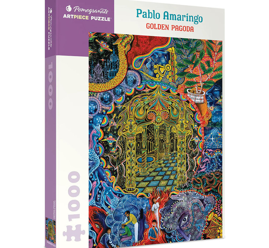 Pomegranate Amaringo, Pablo: Golden Pagoda Puzzle 1000pcs