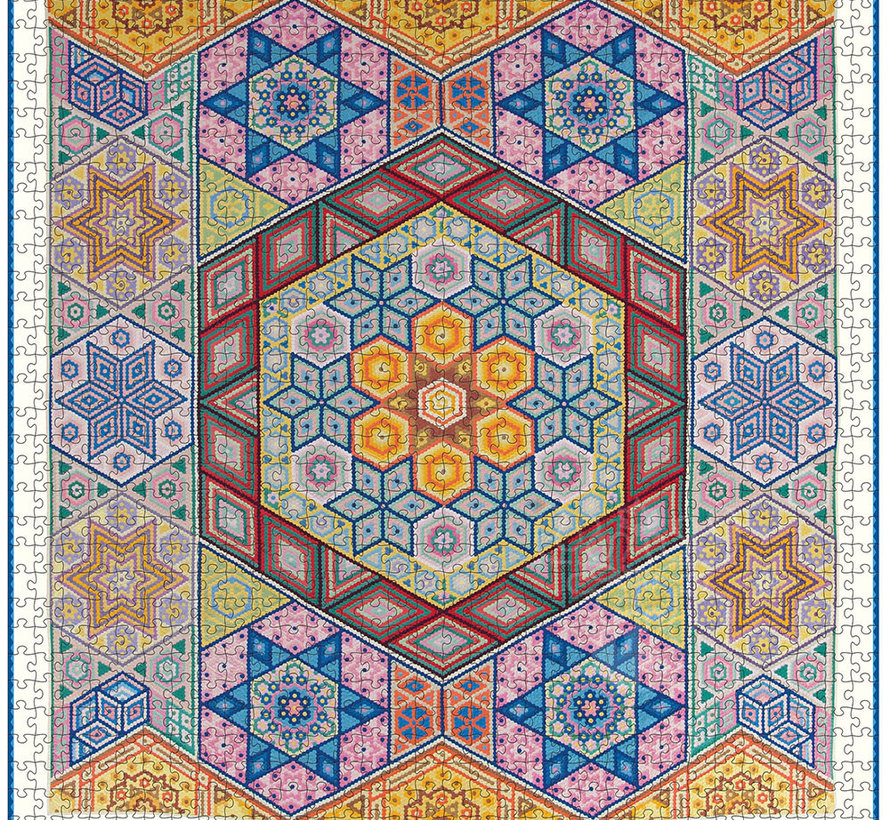 Pomegranate Mosaic Quilt Puzzle 1000pcs