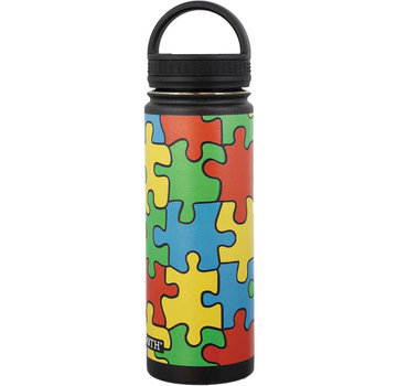 Puzzled 20oz Insulated Bottle with Loop Lid