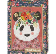 Heye Heye Floral Friends Cuddly Panda Puzzle 1000pcs