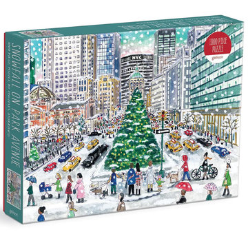 Galison Galison Michael Storrings Snowfall on Park Avenue Puzzle 1000pcs