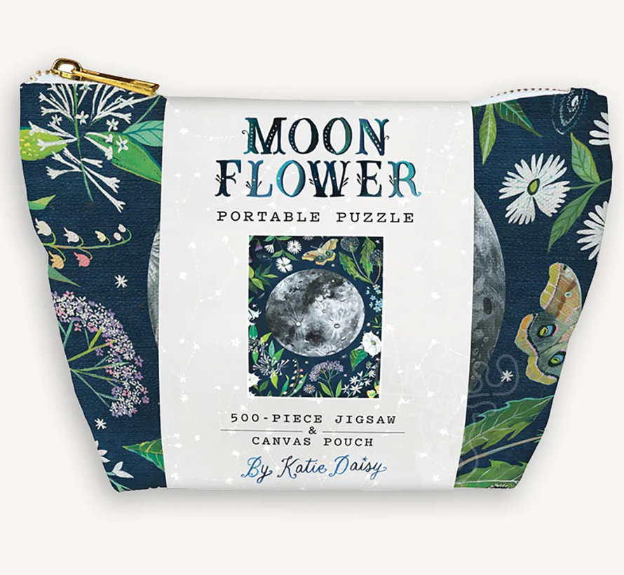 Chronicle Moonflower Portable Puzzle 500pcs & Canvas Pouch