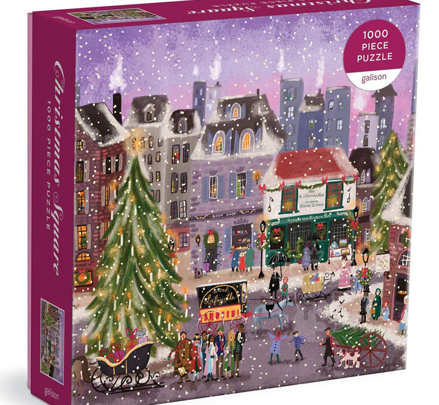 Galison Joy Laforme Christmas Square Puzzle 1000pcs