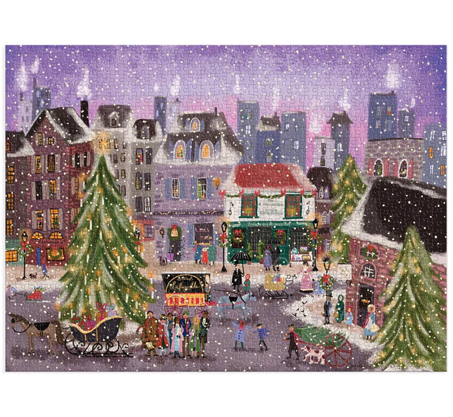 Galison Joy Laforme Christmas Square Puzzle 1000pcs