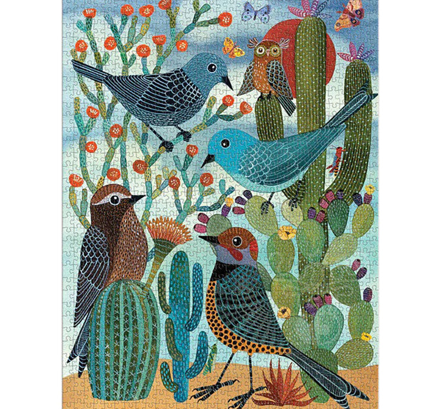 Galison Desert Avian Friends Puzzle 1000pcs