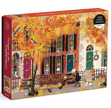 Galison Galison Joy Laforme Autumn in the Neighborhood Puzzle 1000pcs