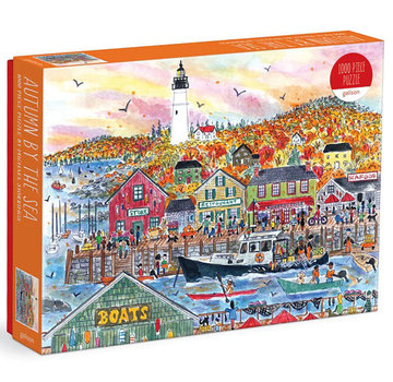 Galison Galison Michael Storrings Autumn By the Sea Puzzle 1000pcs