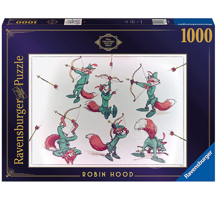 Ravensburger Disney Treasures from The Vault Robin Hood Puzzle 1000pcs