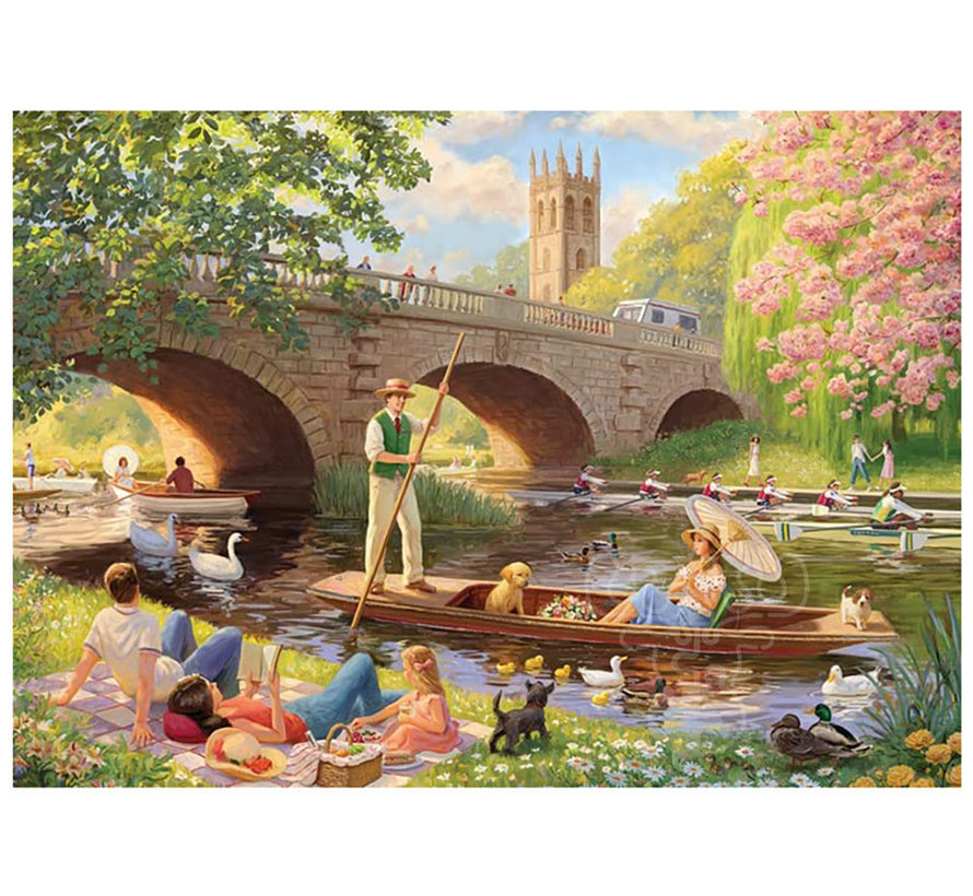 Falcon Boating on the River Puzzle 1000pcs