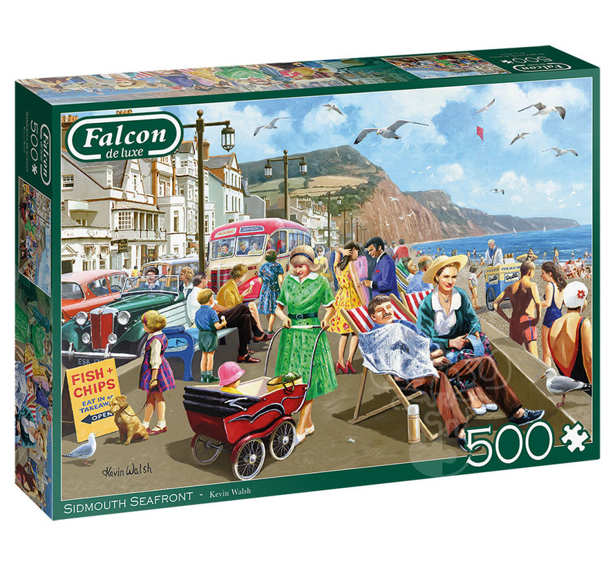 Falcon Sidmouth Seafront Puzzle 500pcs